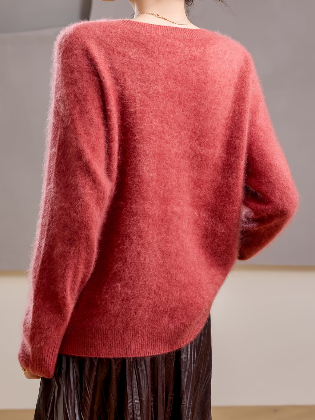 Hélène | Brushed Sweater with Round Neck