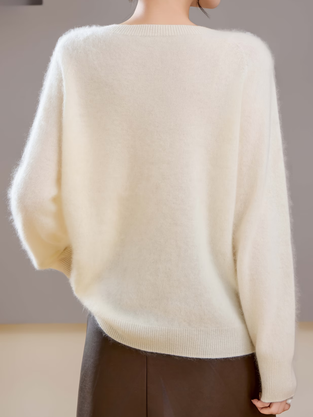 Hélène | Brushed Sweater with Round Neck
