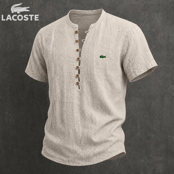 Linen Summer Henley Shirt
