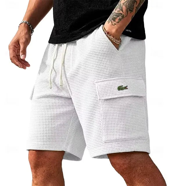 Retro Waffle Summer Shorts