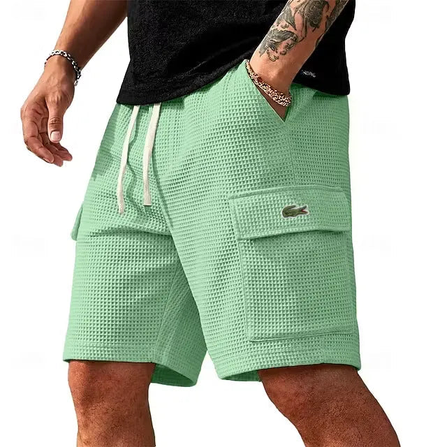 Retro Waffle Summer Shorts