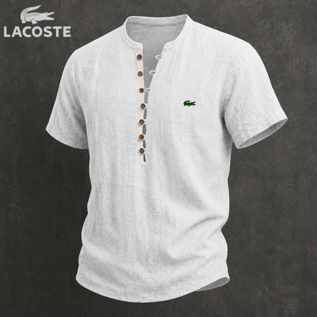 Linen Summer Henley Shirt